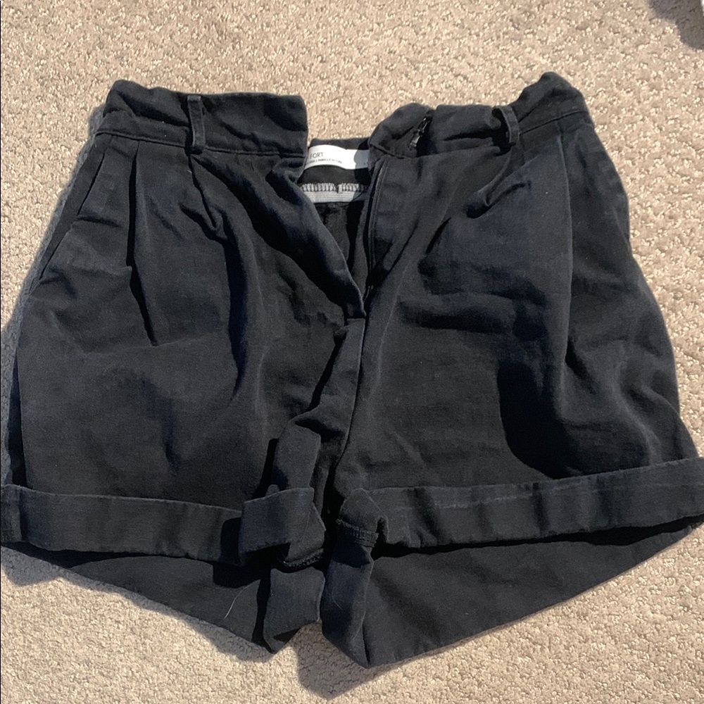 Women’s Baggy Black Jean Shorts